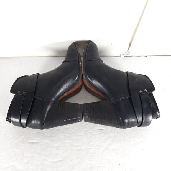 RAG & BONE Women's Harrow US7,5 EU37,5 Black Leather Strappy Ankle Booties Boot - Picture 11 of 14